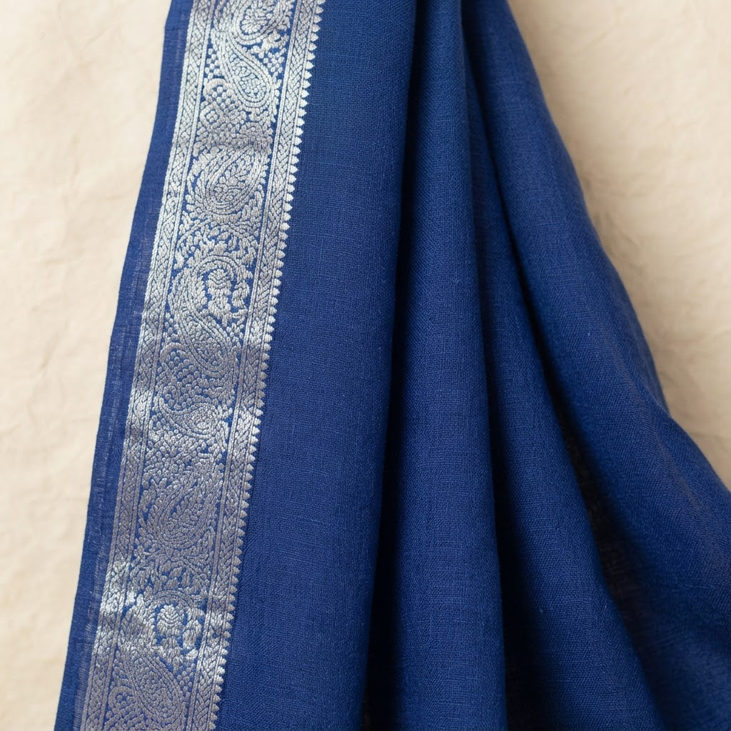 Linen sarees